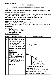 Giáo án Tự chọn môn Toán 7 - Trường THCS Tiến Thắng - Tiết 19: Luyện tập quan hệ giữa các yếu tố trong tam giác (tiếp)