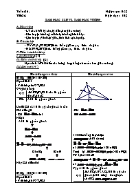 Giáo án Tự chọn Toán 7 tiết 24: Tam giác cân và tam giác vuông