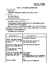 Bài giảng môn học Ngữ văn lớp 7 - Tiết 123: Ôn tập phần tiếng Việt (Tiếp)