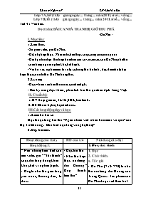 Giáo án môn Ngữ văn lớp 7 - Lừu Văn Lìn - Tuần 11