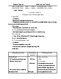 Giáo án môn Ngữ văn lớp 7 - Lừu Văn Lìn - Tuầ