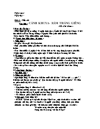 Giáo án môn Ngữ văn lớp 7 - Tiết 45: Cảnh khuya - Rằm tháng giêng (Hồ Chí Minh)