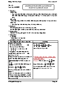 Giáo án lớp 7 môn Đại số - Tiết 13 - Bài 9: Số thập phân hữu hạn số thập phân vô hạn tuần hoàn (Tiếp)