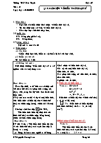 Giáo án lớp 7 môn Đại số - Tiết 51 - Bài 1: Khái niệm về biểu thức đại số (tiếp)