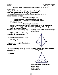 Giáo án lớp 7 môn Đại số - Tuần 17 - Tiết 17: Các trường hợp bằng nhau của tam giác