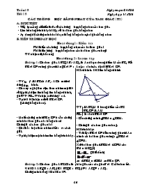 Giáo án lớp 7 môn Đại số - Tuần 18 - Tiết 18: Các trường hợp bằng nhau của tam giác