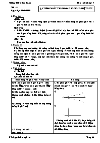 Giáo án lớp 7 môn Hình học - Tiết 55: Bài 5: Tính chất tia phân giác của một góc (Tiếp)