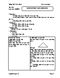 Giáo án lớp 7 môn Hình học - Tiết 9, 10: Chứng minh tam giác đều