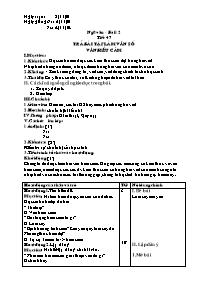 Bài giảng môn học Ngữ văn lớp 7 - Bài 12 - Tiết 47: Trả bài tập làm văn số văn biểu cảm