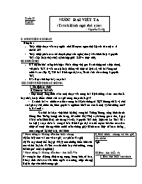 Bài giảng môn học Ngữ văn lớp 8 - Tuần 27 - Tiết 97:  Nước Đại Việt ta (trích bình ngô đại cáo) ( Nguyễn Trãi)