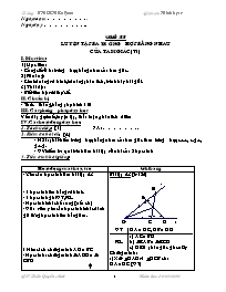 Bài soạn môn Đại số lớp 7 - Trường THCS Hiền Quan