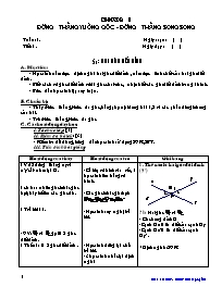 Bài soạn môn Hình học lớp 7 - Tuần 1 đến tuần 3