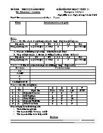 Để kiểm Tin học 7 tiết 21