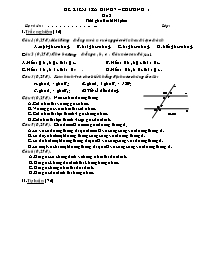 Đề kiểm tra Hình 7 – Chương 1 - Đề 2