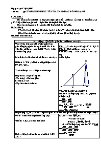 Giáo án Hình học 6 - Tiết 50: Ứng dụng thực tế của tam giác đồng dạng