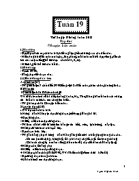 Giáo án Lớp 2 Tuần 19 - Nguyễn Thị Tuyết Thanh