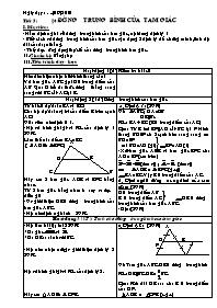 Giáo án môn Hình học 6 - Tiết 5: Đường trung bình của tam giác