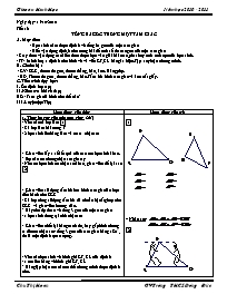 Giáo án môn Hình học 7 - Tiết 16: Tổng ba góc trong một tam giác