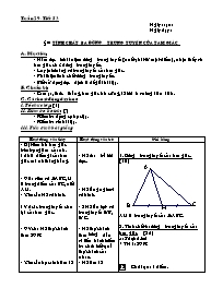 Giáo án môn Hình học khối 7 - Tiết 39: Tính chất ba đường trung tuyến của tam giác