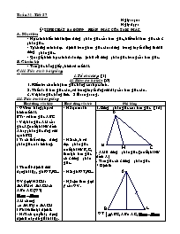Giáo án môn Hình học khối 7 - Tiết 57: Tính chất ba đường phân giác của tam giác