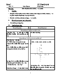Giáo án môn học Đại số 7 - Phạm Thế Anh - Tiết 33: Đồ thị của hàm số y = ax (a khác 0)