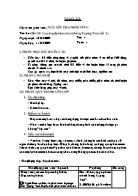 Giáo án môn Tin học 7 bài 10: Luyện gõ phím nhanh bằng Typing Test (tiết 1)