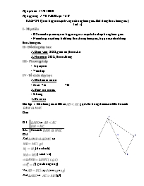 Giáo án phụ đạo môn Toán cho học sinh yếu - Tuần 29: Quan hệ giữa cạnh và góc trong tam giác. bất đảng thức tam giác (tiết 1)