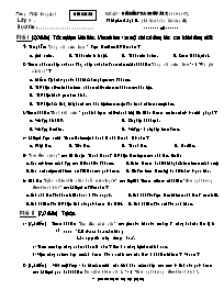 Giáo án Tiết 42 - Đề kiểm tra ngữ văn 7 (năm 