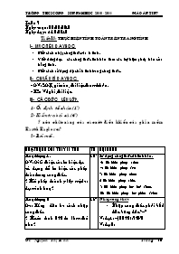 Giáo án Tin 7 tiết 13: Thực hiện tính toán tr