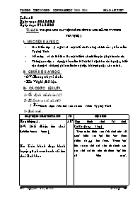 Giáo án Tin 7 tiết 20: Thực hành luyện gõ phí