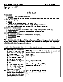 Giáo án Tin lớp 7 tiết 33: Bài tập